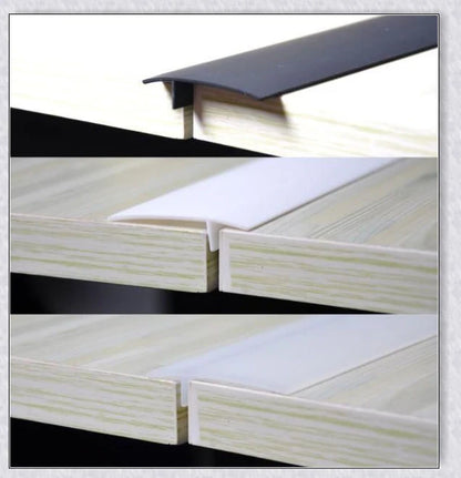 Stove Counter Gap Covers in different colors - clear, black, and white silicone covers that fill the space between stove and counter.