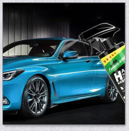 A bottle of Supergloss Car Coating Spray, showcasing its ability to protect and enhance the shine of a vehicle's paint, wheels, and other surfaces.