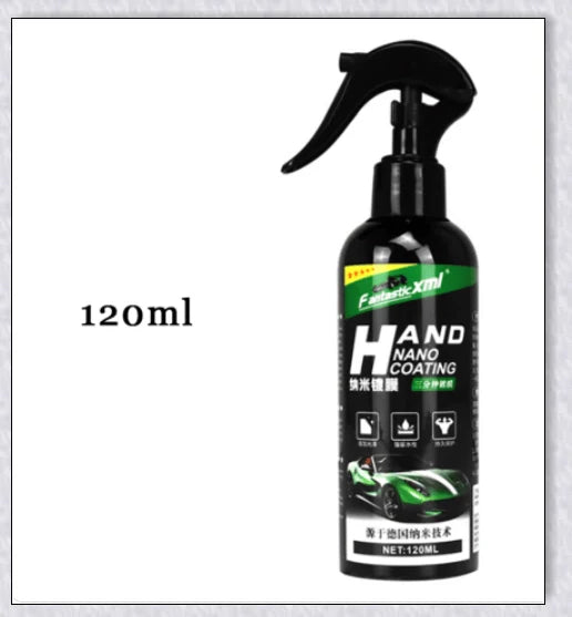 A bottle of Supergloss Car Coating Spray, showcasing its ability to protect and enhance the shine of a vehicle's paint, wheels, and other surfaces.
