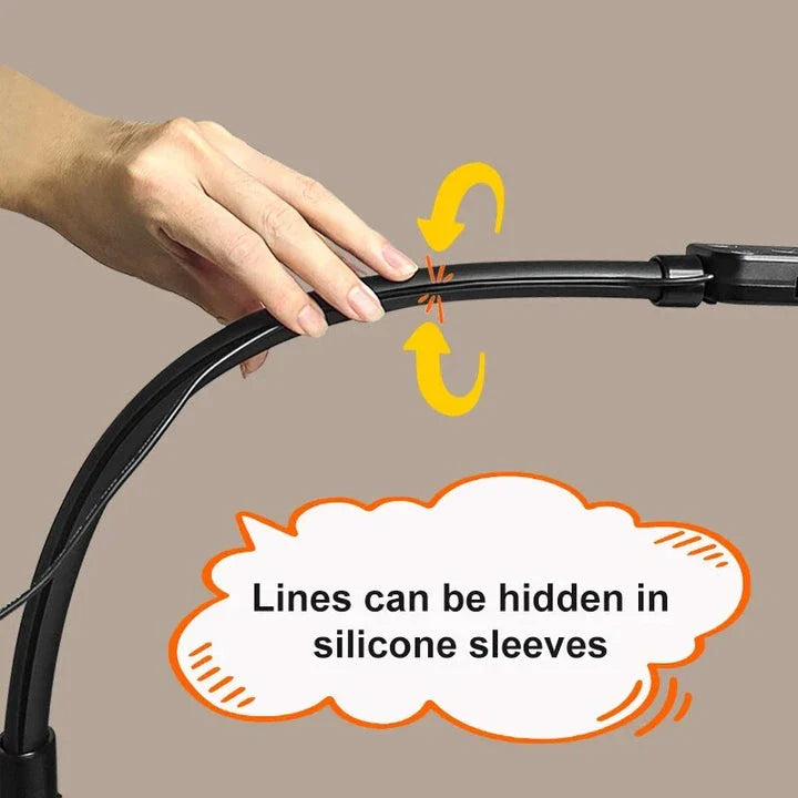 Double Head 24W LED Architect Desk Lamp with Adjustable Height, Dimmable Settings, and 5 Color Modes