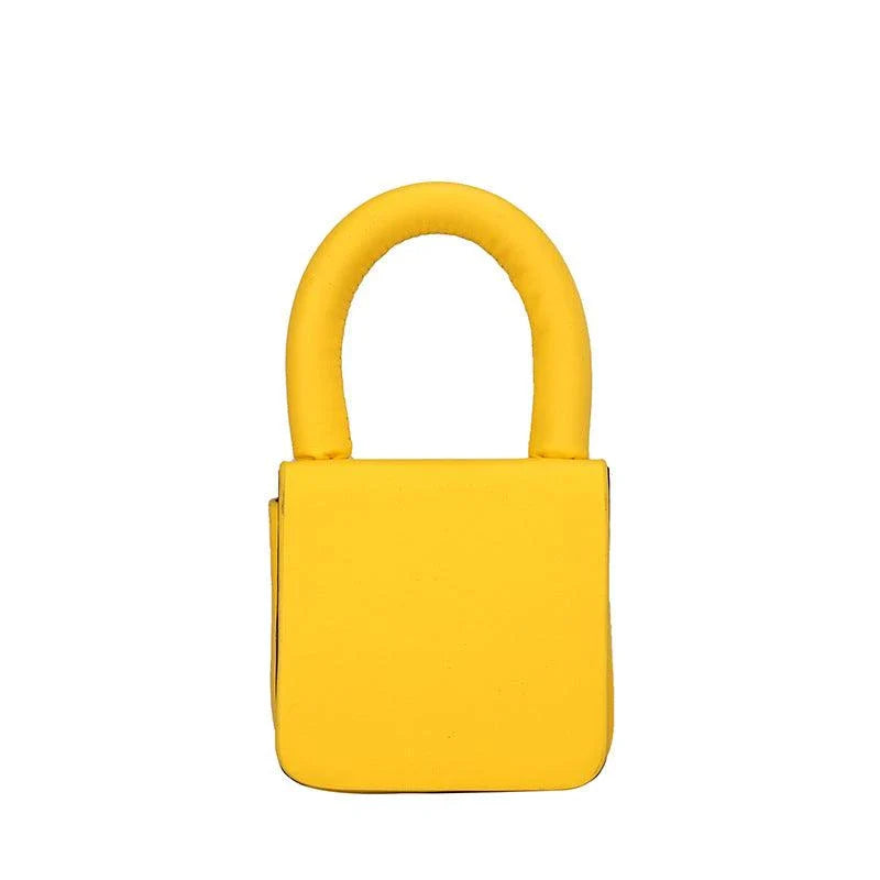 Net Red Texture Western Style Pottery Bag in assorted candy colors, featuring a unique net-like texture and single strap design