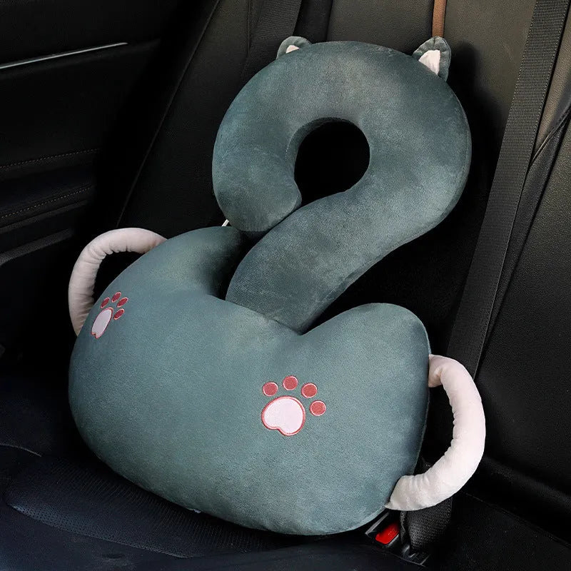 65x65cm cartoon animal car cushion pillow with pp cotton filler, 0.8kg weight