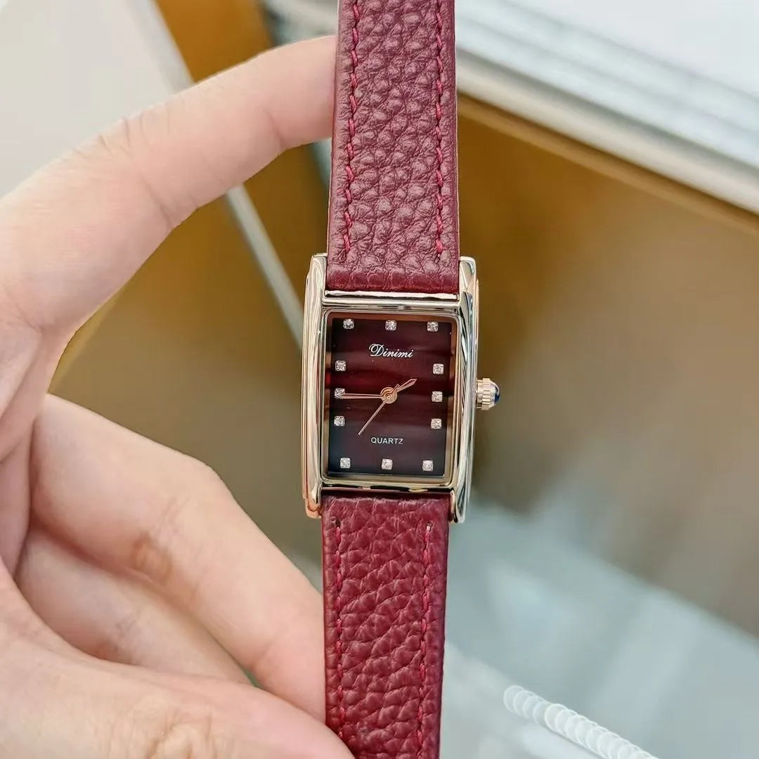 Alloy Ankela Red women's watch showing 8mm thickness and Chinese style design with various colour options