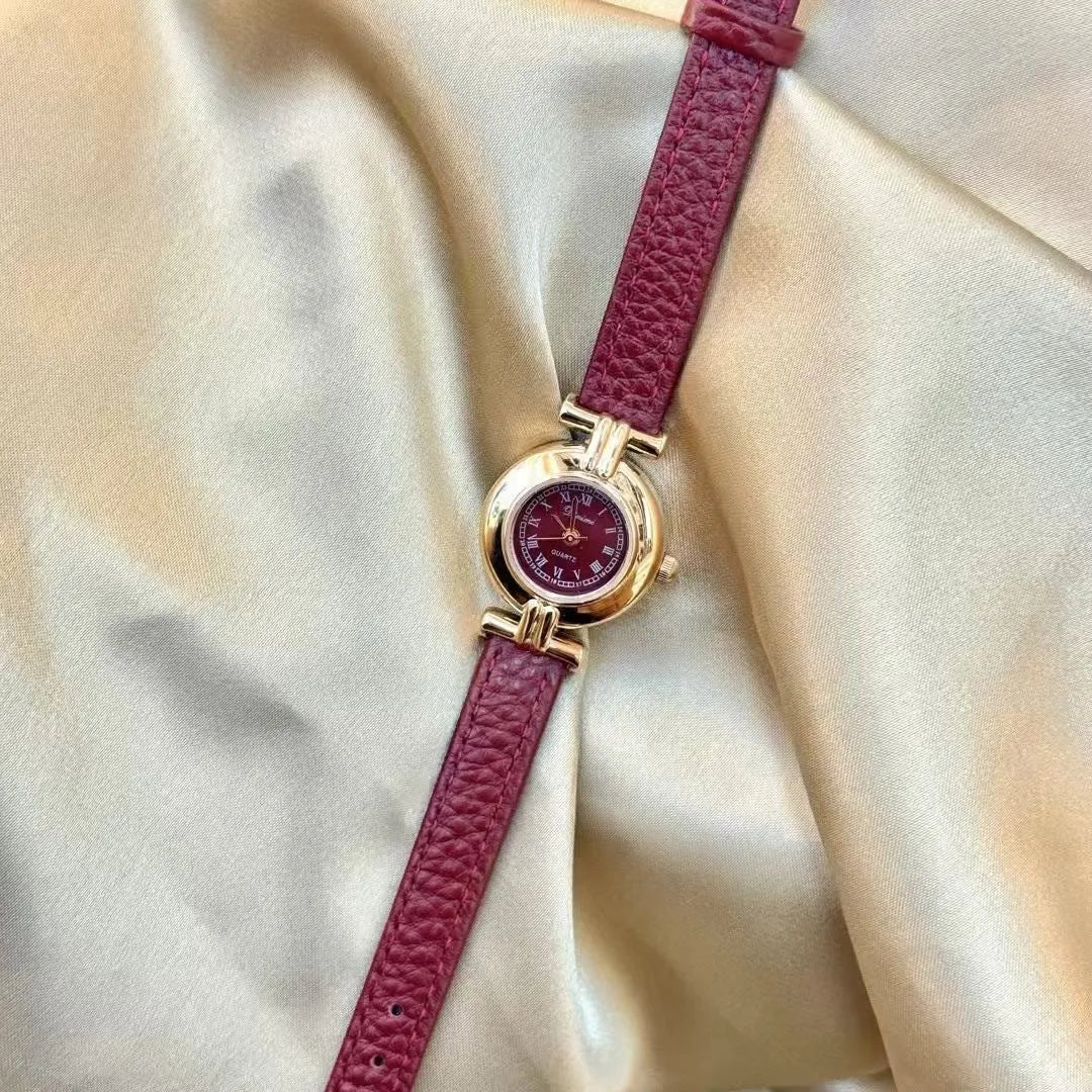 Alloy Ankela Red women's watch showing 8mm thickness and Chinese style design with various colour options