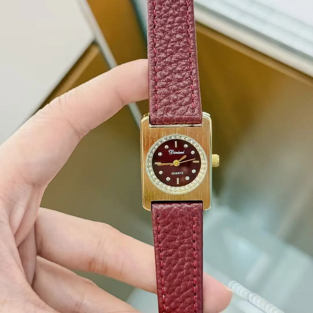 Alloy Ankela Red women's watch showing 8mm thickness and Chinese style design with various colour options