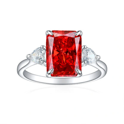 S925 Sterling Silver Colorful Rhinestone Fashion Ring for Women in various colors