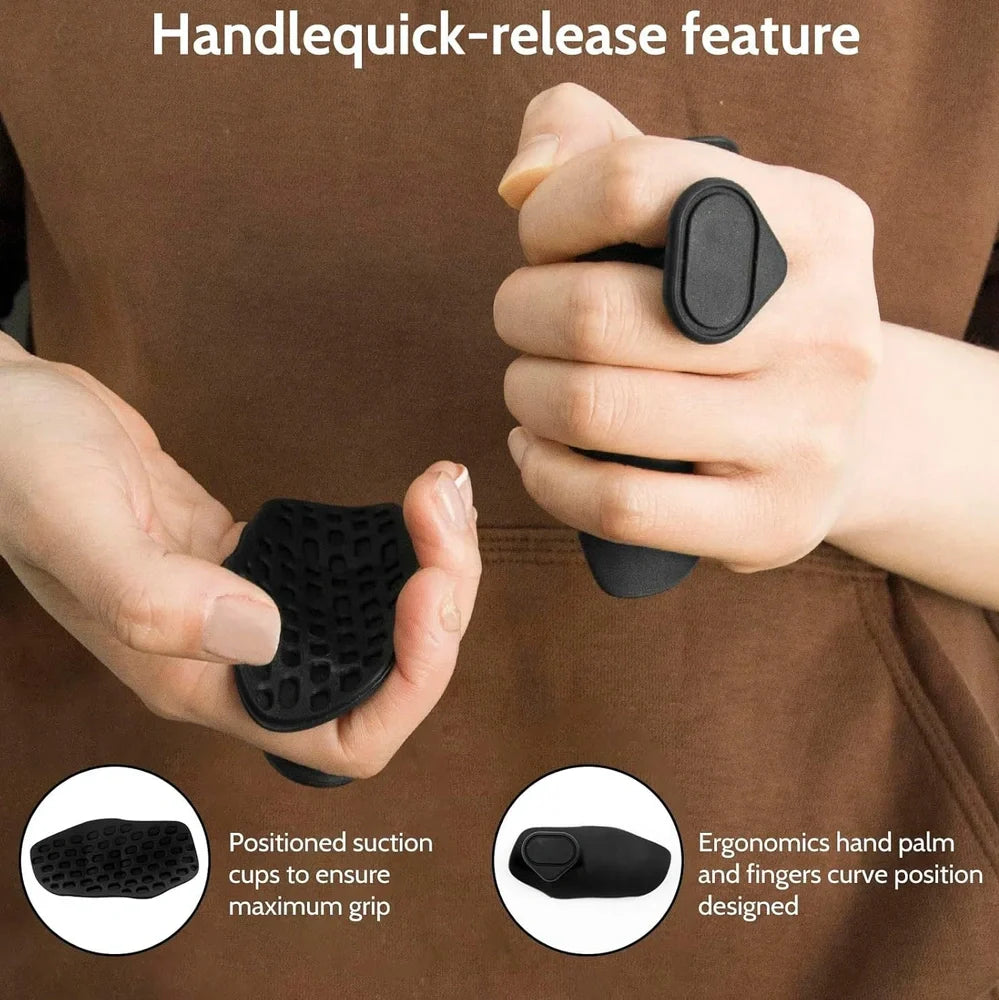 Anti-slip grip strengthener finger trainer for dumbbell exercises with breathable fabric