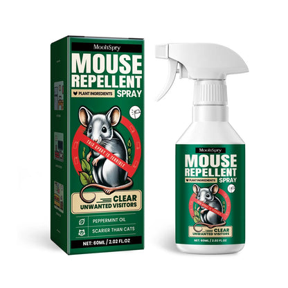 60ml natural rat repellent spray bottle with clove and peppermint oils for outdoor and car use