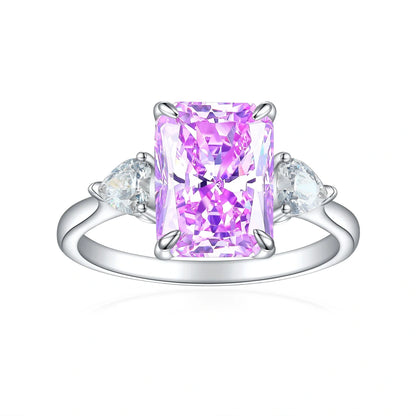 S925 Sterling Silver Colorful Rhinestone Fashion Ring for Women in various colors