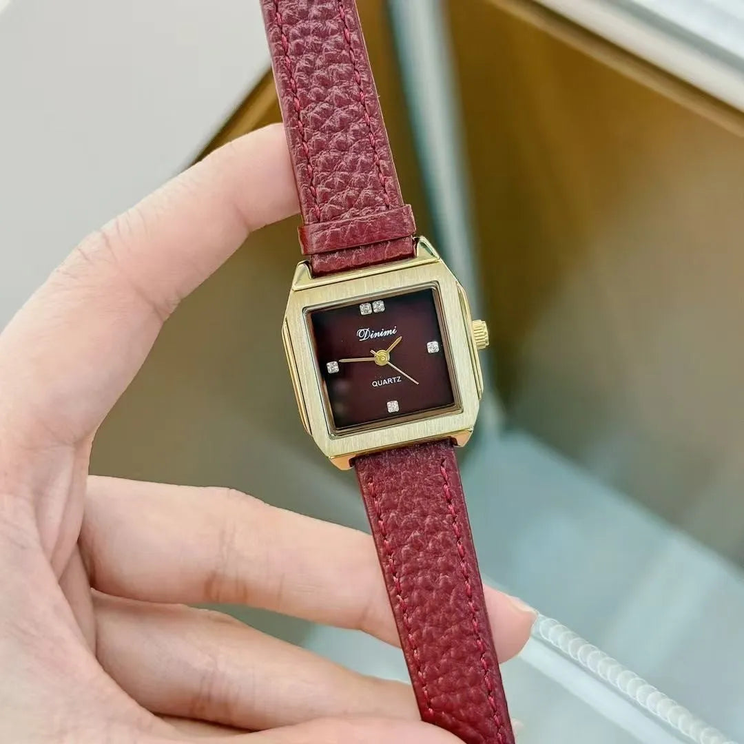 Alloy Ankela Red women's watch showing 8mm thickness and Chinese style design with various colour options