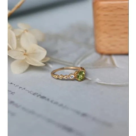 Geometric quadrilateral copper ring with Japanese retro design, showing warm metallic finish and structured shape