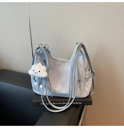 Women's soft PU fabric backpack with cool back styling in multiple colour options