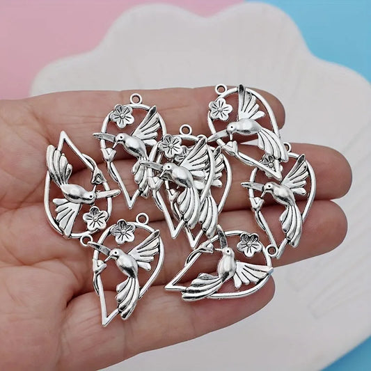 Alloy magpie pendant with electroplated P234 colour for DIY bracelet and necklace projects