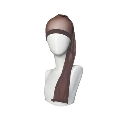Breathable elastic wig mesh cap with oversleeve design in multiple colour options