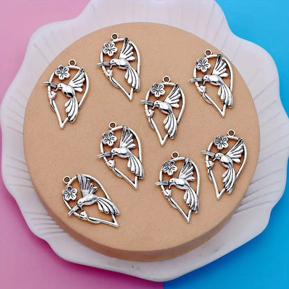 Alloy magpie pendant with electroplated P234 colour for DIY bracelet and necklace projects