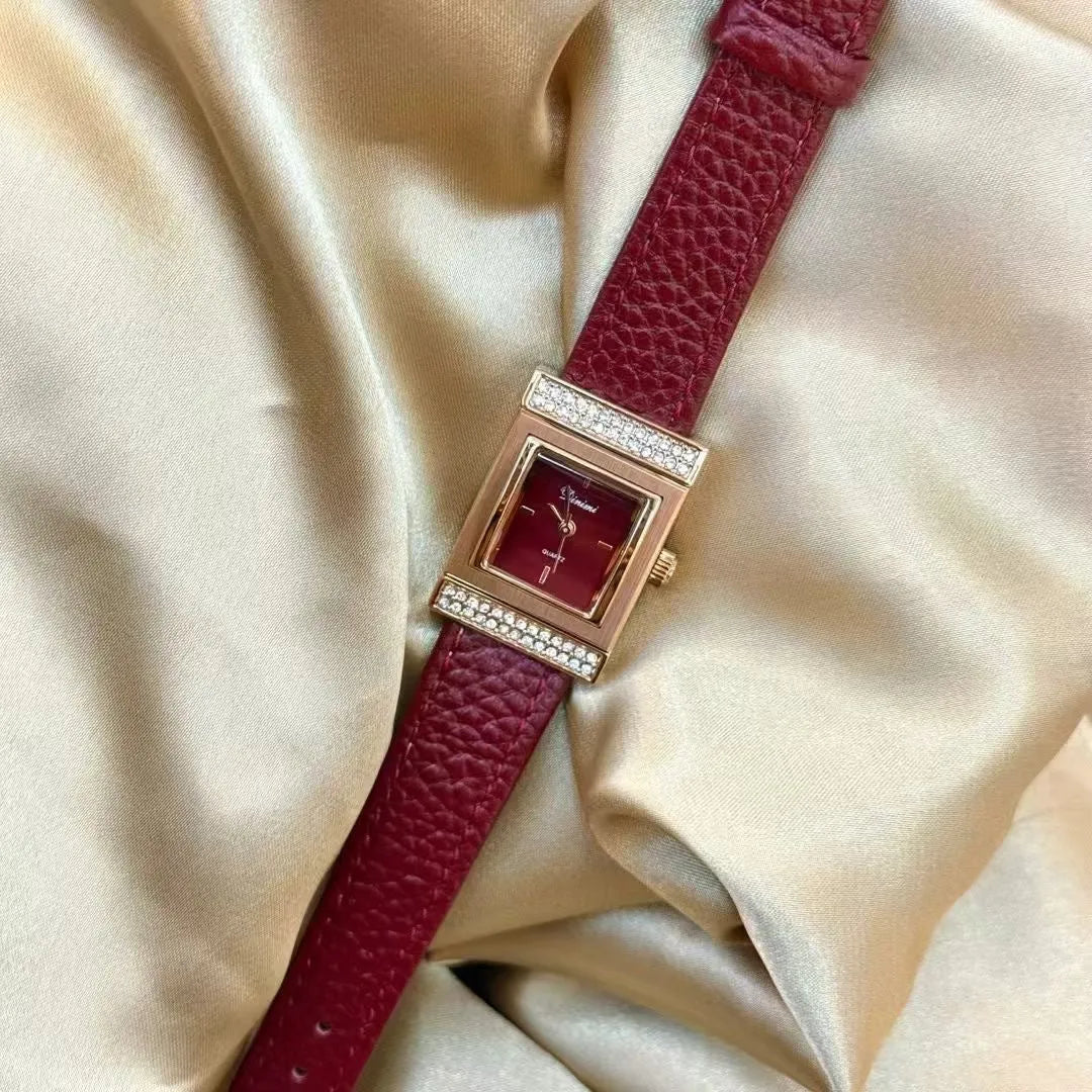 Alloy Ankela Red women's watch showing 8mm thickness and Chinese style design with various colour options