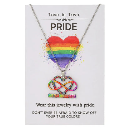 Stainless steel necklace and bracelet set with inspirational colour printing for female wear