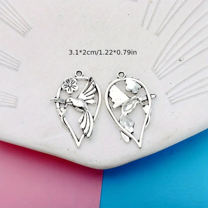 Alloy magpie pendant with electroplated P234 colour for DIY bracelet and necklace projects