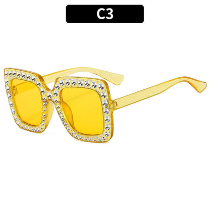 Plastic sunglasses in various colour combinations for sun protection during travel and cycling