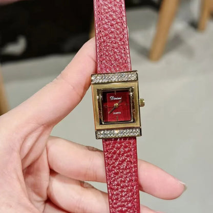 Alloy Ankela Red women's watch showing 8mm thickness and Chinese style design with various colour options