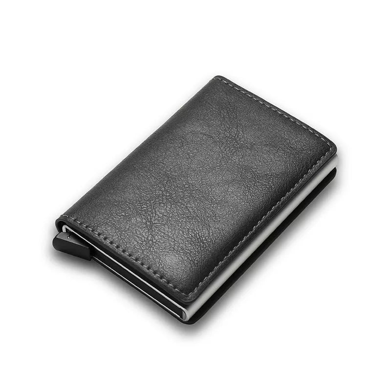 Slim PU leather credit card holder in various colors