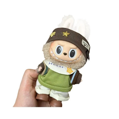 Plastic costume for 17cm vinyl doll in style LBB100 with size chart for fit guidance