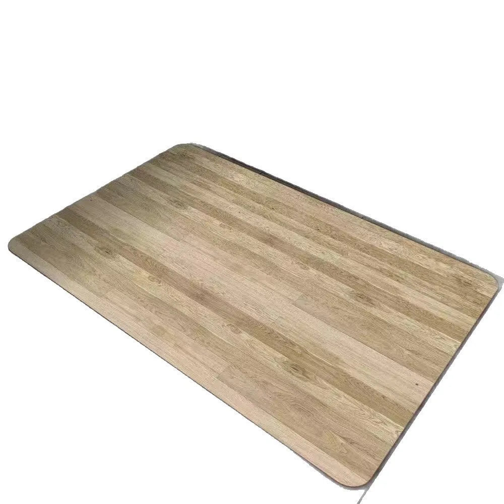 American-style wood grain bathroom floor mat with geometric pattern in diatom ooze material, non-slip and antifouling