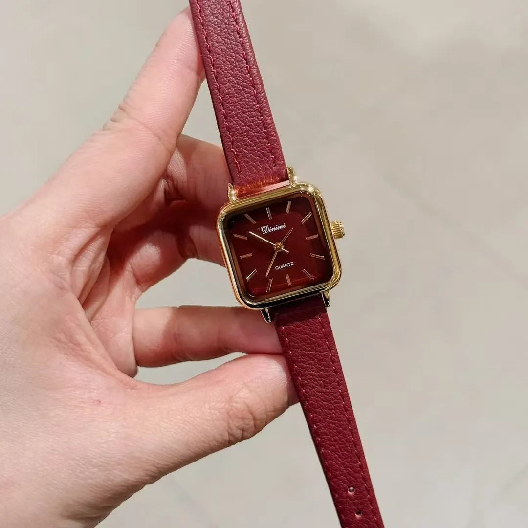 Alloy Ankela Red women's watch showing 8mm thickness and Chinese style design with various colour options