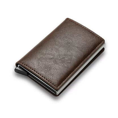 Slim PU leather credit card holder in various colors