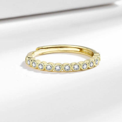 Geometric open mouth women's tail ring in electroplated copper, shown in white gold and yellow gold colour options.