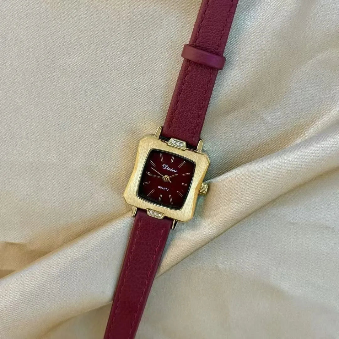 Alloy Ankela Red women's watch showing 8mm thickness and Chinese style design with various colour options