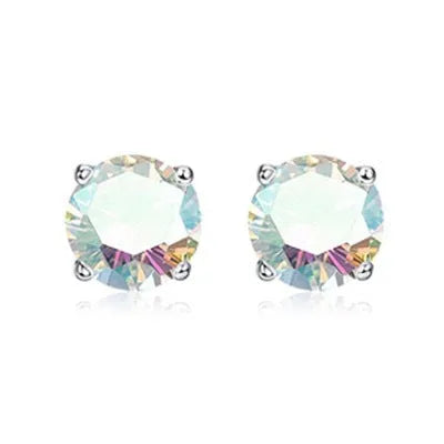 Titanium alloy double-headed navel stud with zircon stones in various colours and lengths.