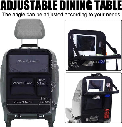 Black Oxford cloth car seat buggy bag measuring 42x30cm with hanging straps for multifunction storage