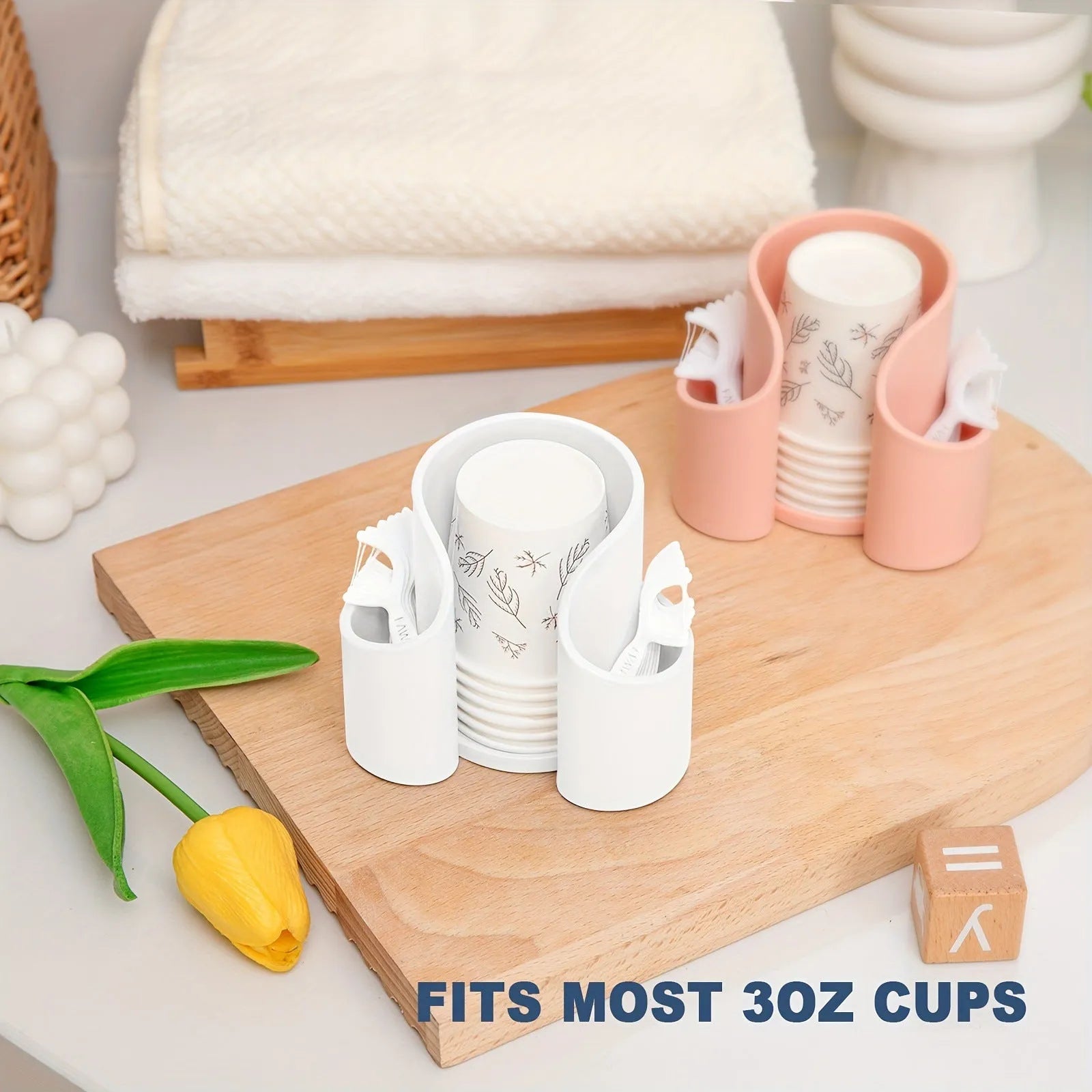 Solid-colour plastic dental floss storage box in modern simplicity style