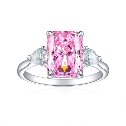 S925 Sterling Silver Colorful Rhinestone Fashion Ring for Women in various colors