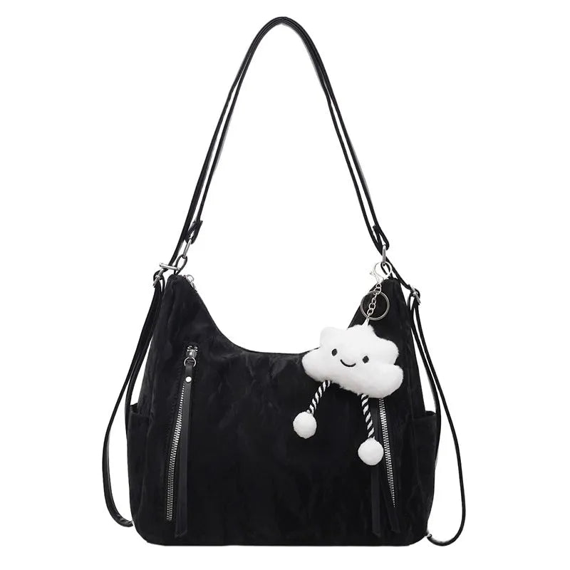 Women's soft PU fabric backpack with cool back styling in multiple colour options