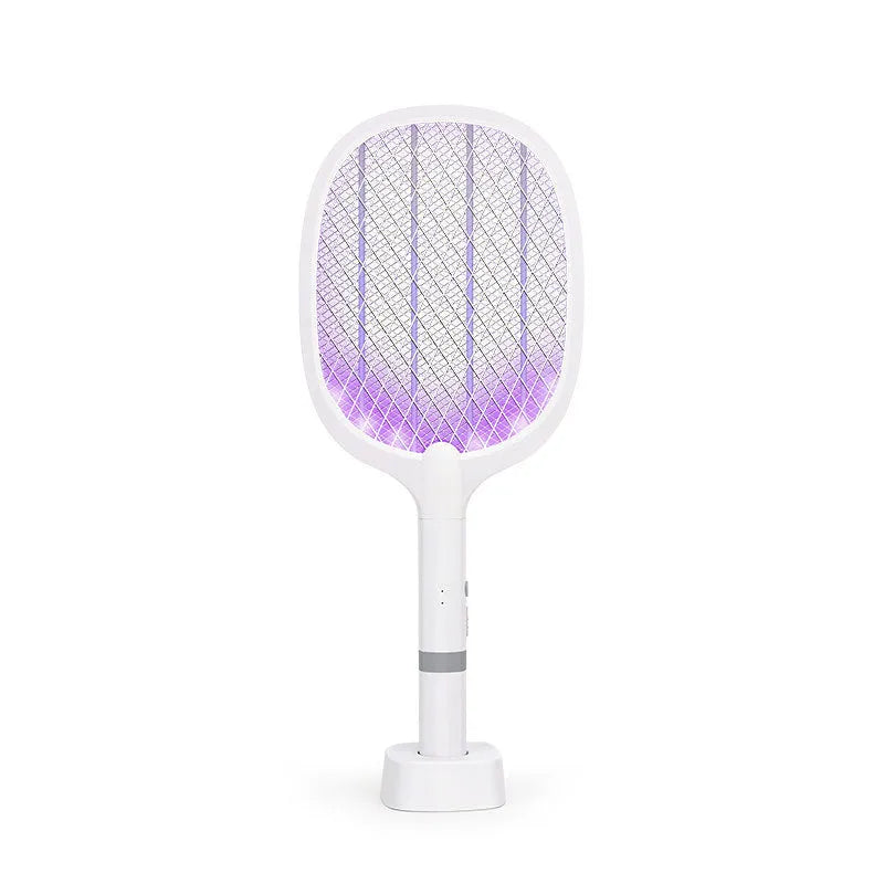 Rechargeable electric mosquito swatter in ABS plastic, 4000V grid for 11-20 m² rooms, colours 959 and 996