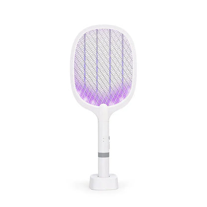 Rechargeable electric mosquito swatter in ABS plastic, 4000V grid for 11-20 m² rooms, colours 959 and 996