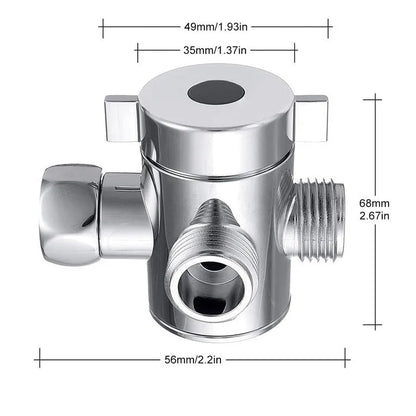 Copper shower head nozzle water distributor with metal joint for bathroom plumbing installations