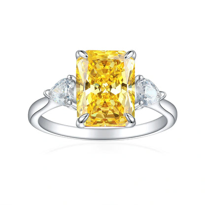 S925 Sterling Silver Colorful Rhinestone Fashion Ring for Women in various colors