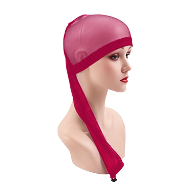 Breathable elastic wig mesh cap with oversleeve design in multiple colour options