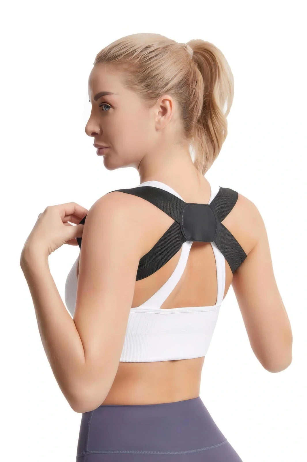 Adjustable bra straps in black, white, and pink colours with sliding adjustment mechanism