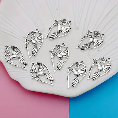 Alloy magpie pendant with electroplated P234 colour for DIY bracelet and necklace projects
