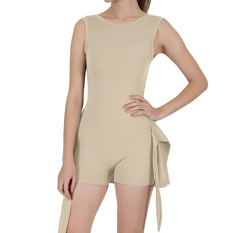 Women's solid colour tennis skirt with built-in shorts, shown in Barbie pink.