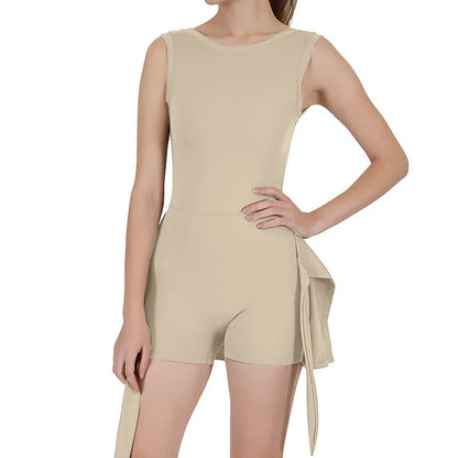 Women's solid colour tennis skirt with built-in shorts, shown in Barbie pink.