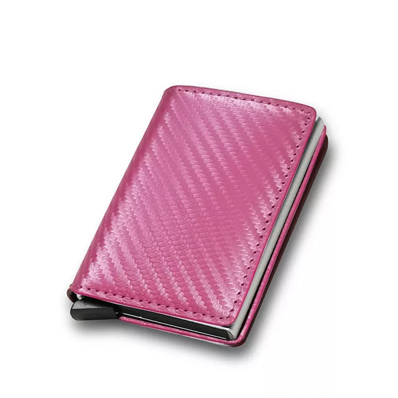 Slim PU leather credit card holder in various colors