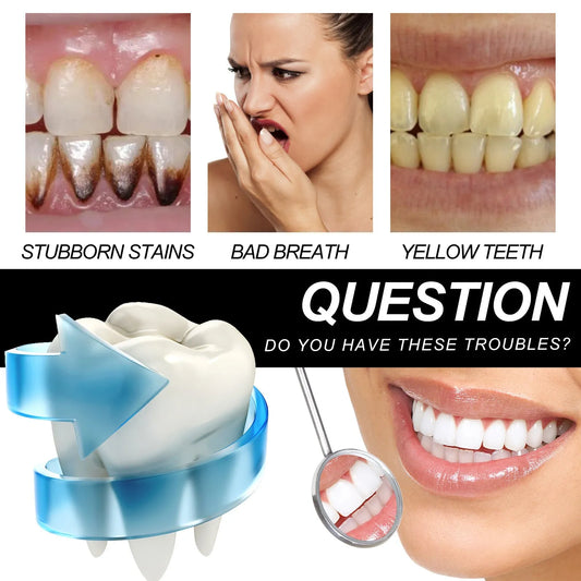 Bamboo charcoal bright white toothpaste tube showing 30ml volume and dimensions of 3.2cm by 12.4cm