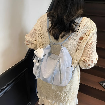 Women's soft PU fabric backpack with cool back styling in multiple colour options