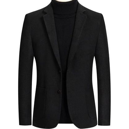 Men's slim-fit wool suit in grey colour with non-ironing fabric for autumn and winter wear