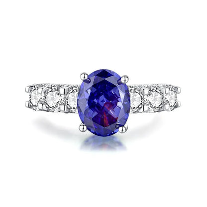 Heart-shaped sterling silver ring with zircon stone in ice flower cut, showing 1.5 cm width and 1.8 cm height dimensions